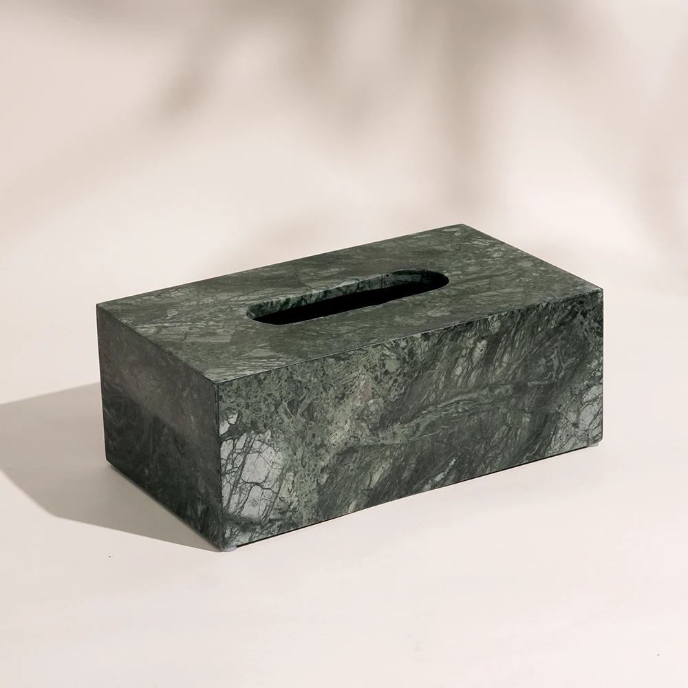 Green Marble Tissue Box
