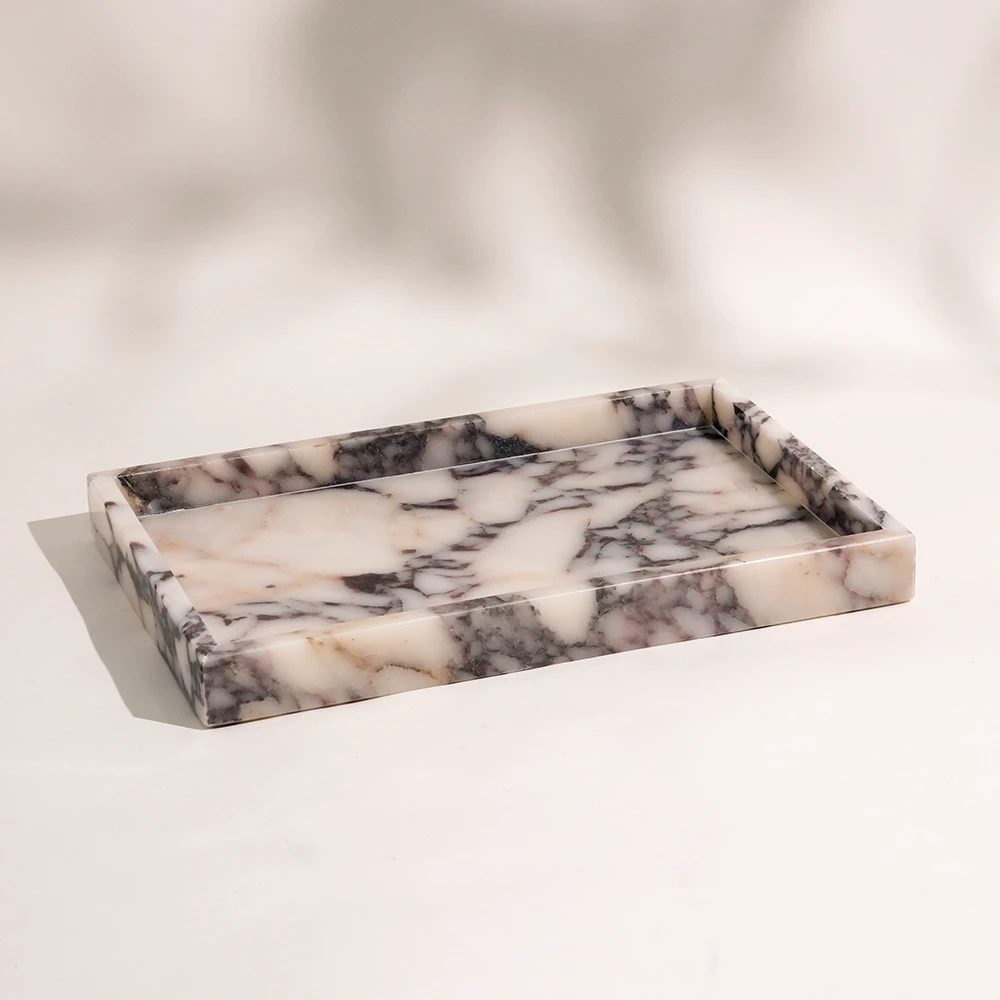Calaclla Viola Rectangle Marble Tray