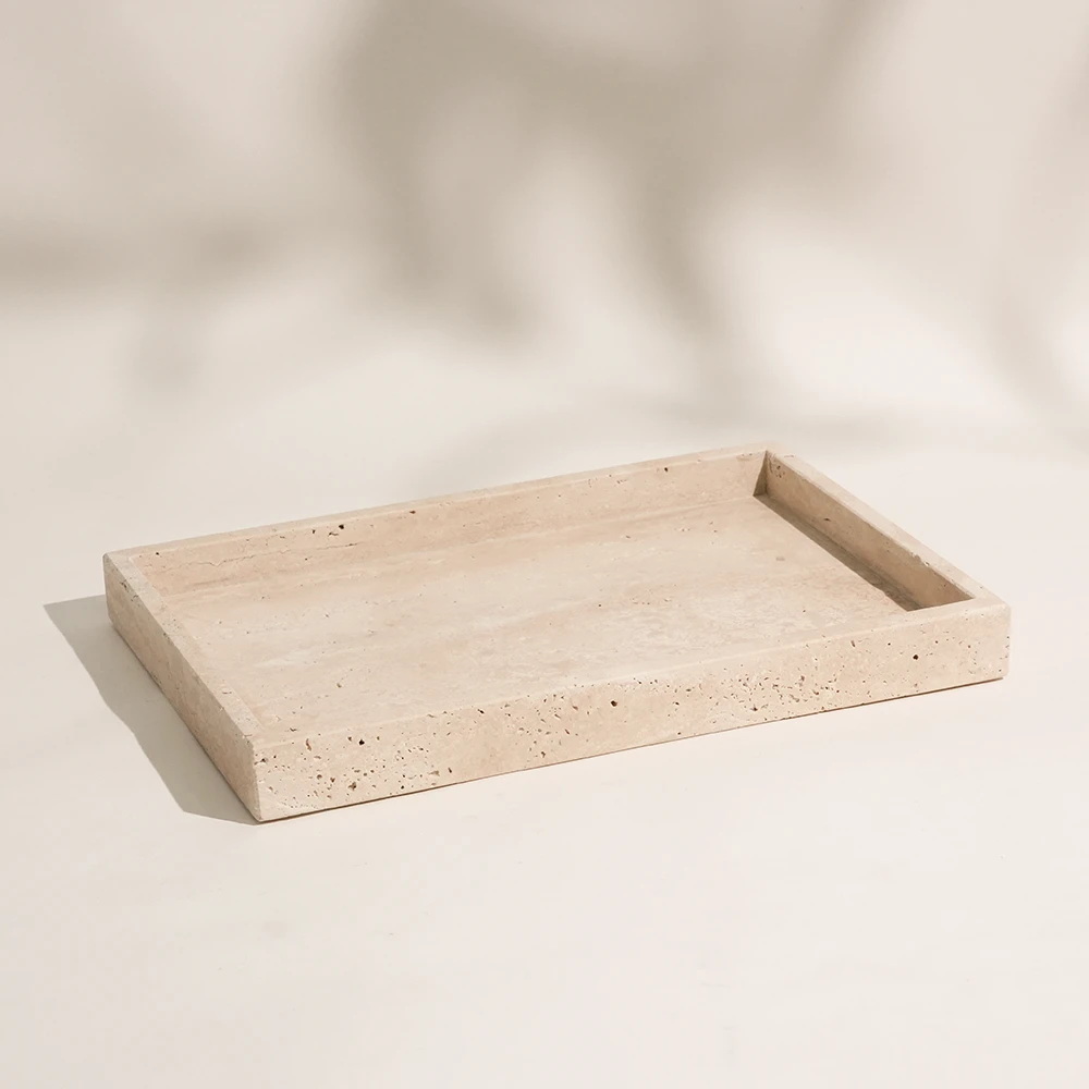 Travertine Rectangle Tray