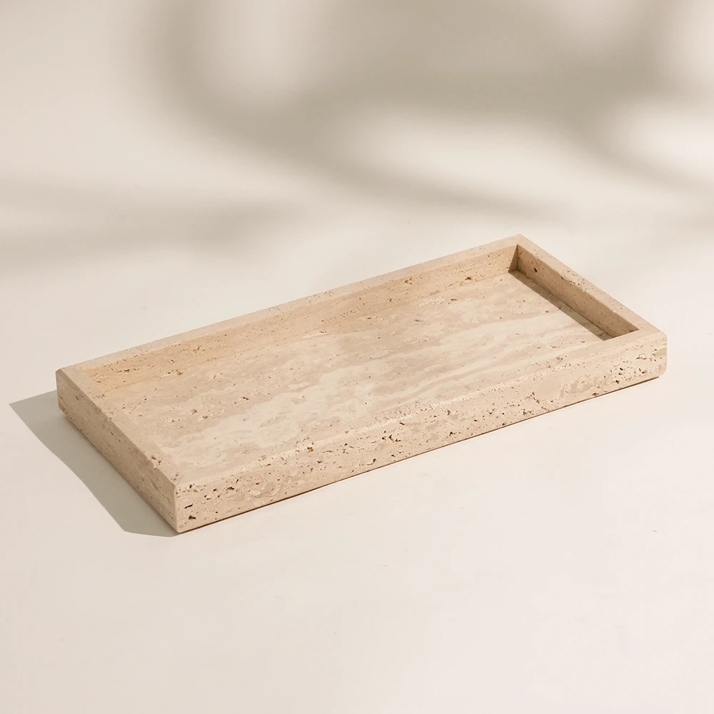 Travertine Rectangle Tray