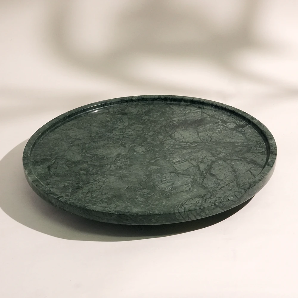 Green Marble Lazy Susan