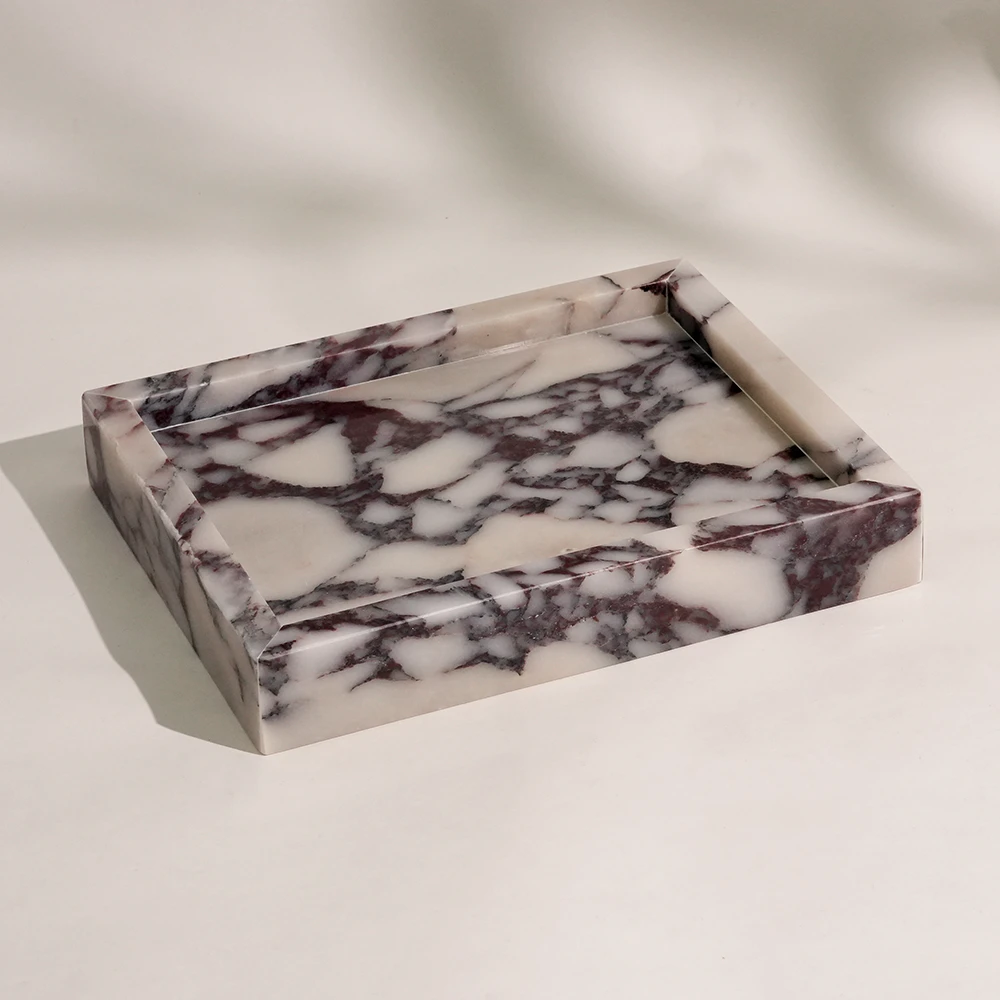 Calacatta Viola Marble Heavy Tray
