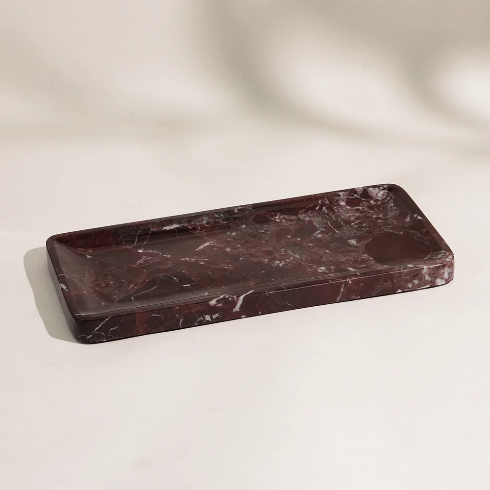 Rosa Levanto Rectangle Marble Tray