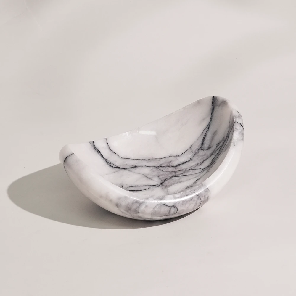 Lilac Marble Jewelry Bowl