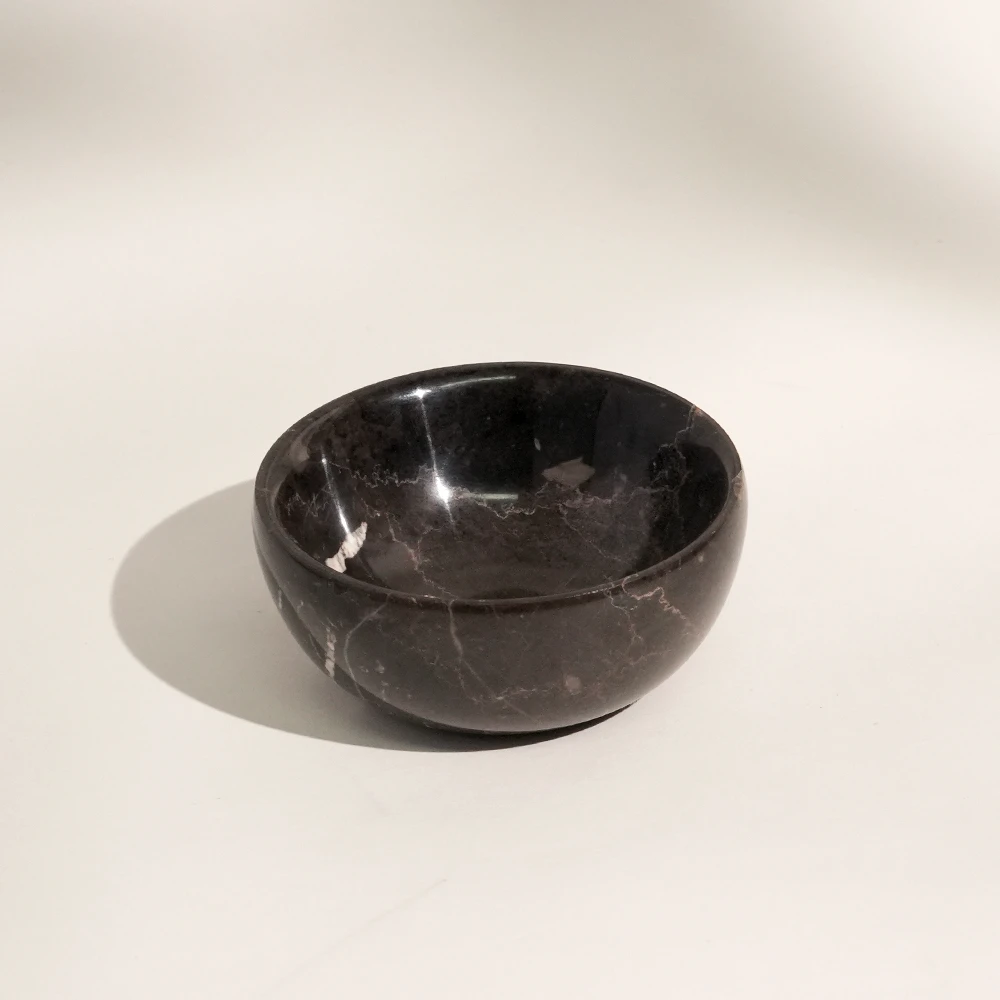 Domestic Emperador Marble Salt and Peper Pot