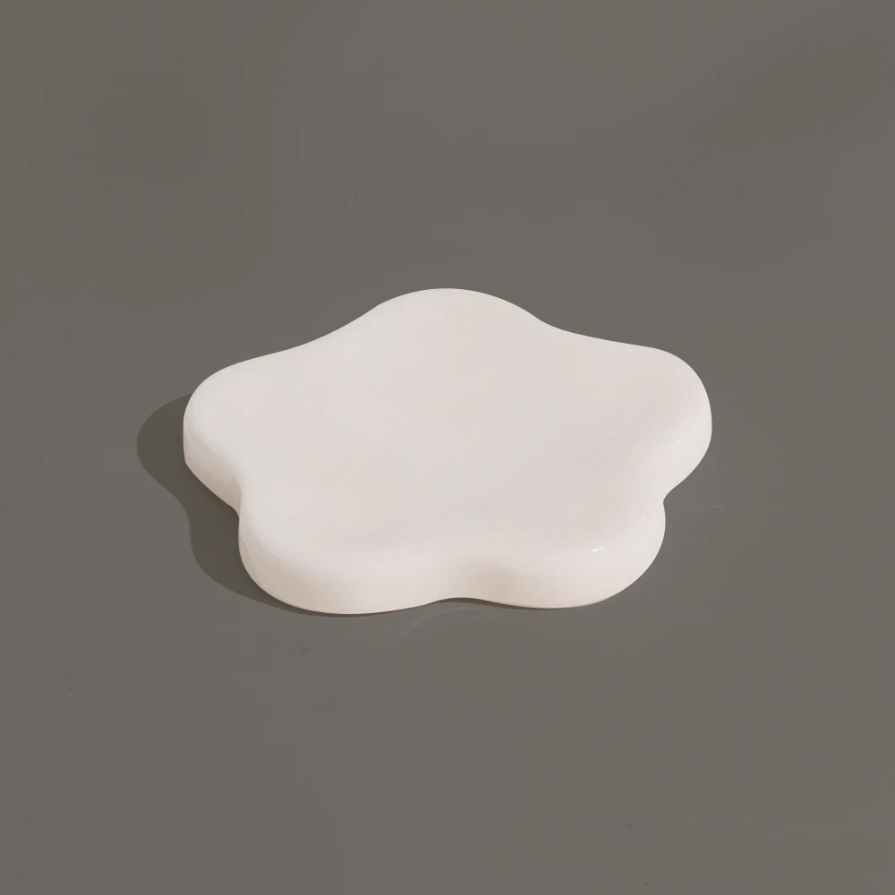 White Marble Flower Jewerly Tray