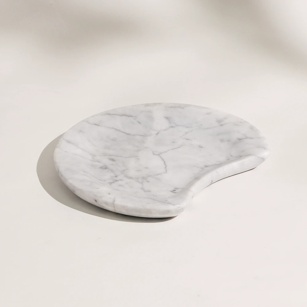 Light Grey Marble Spoon Rest
