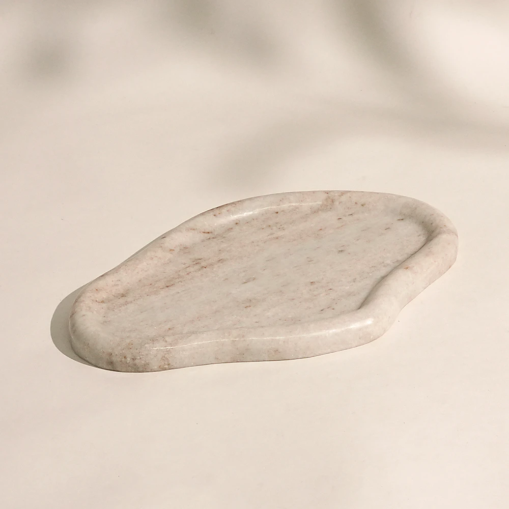 Viva Jade Cloudy Marble Tray