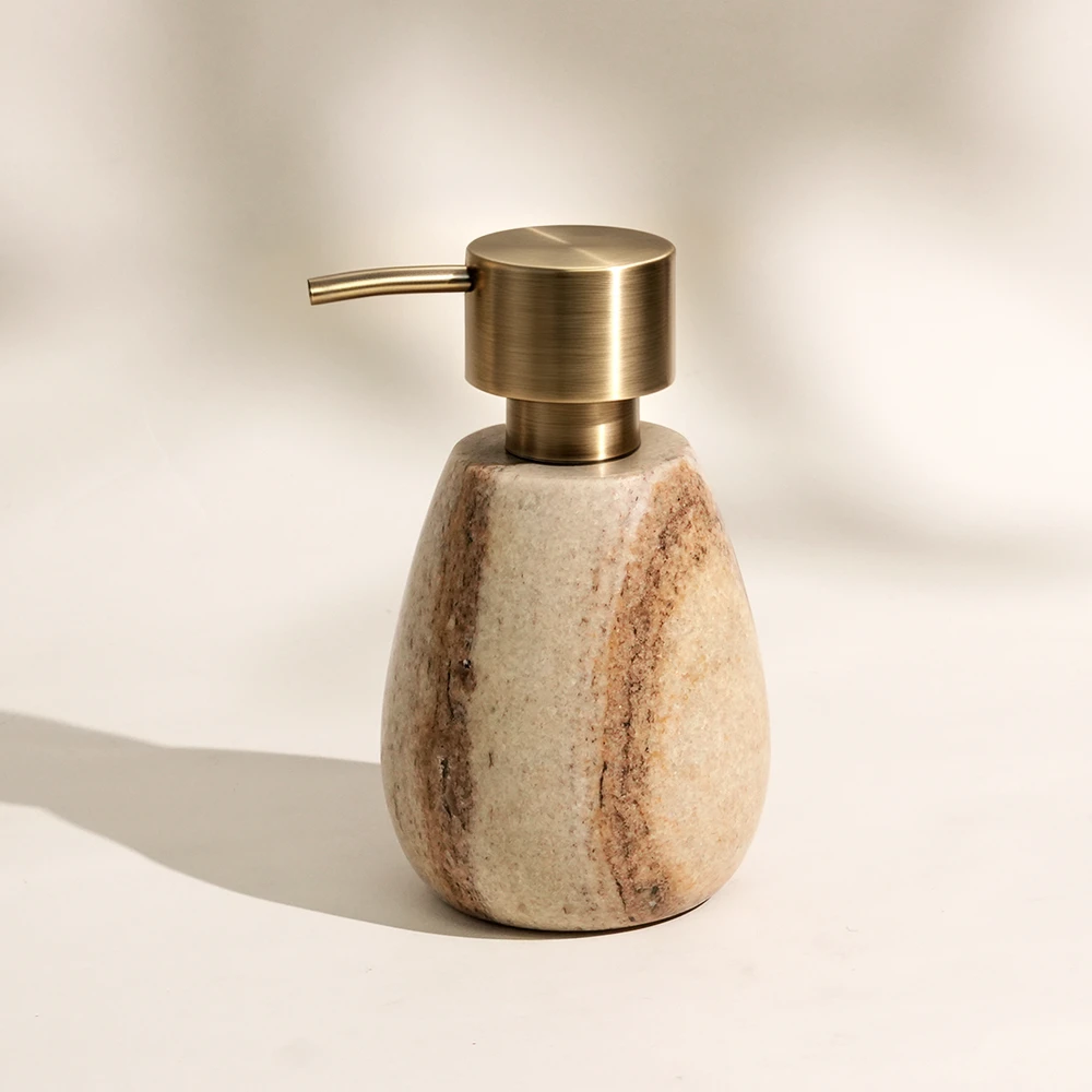 Viva Jade Marble Dispenser with Zinc Alloy Pump
