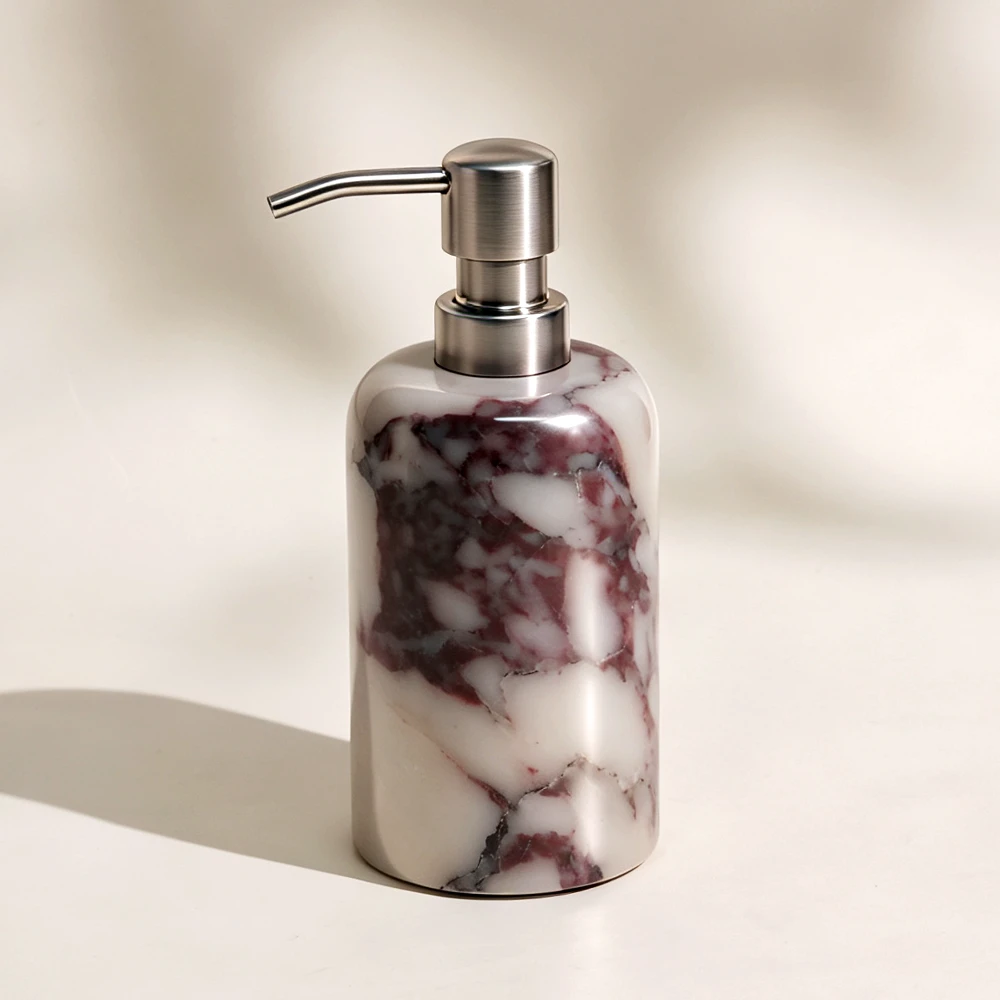 Calacatta Viola Mable Dispenser with SS Pump