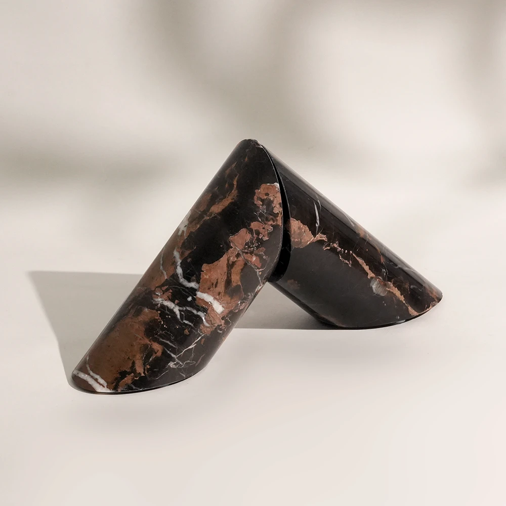 Portoro Marble Bookends