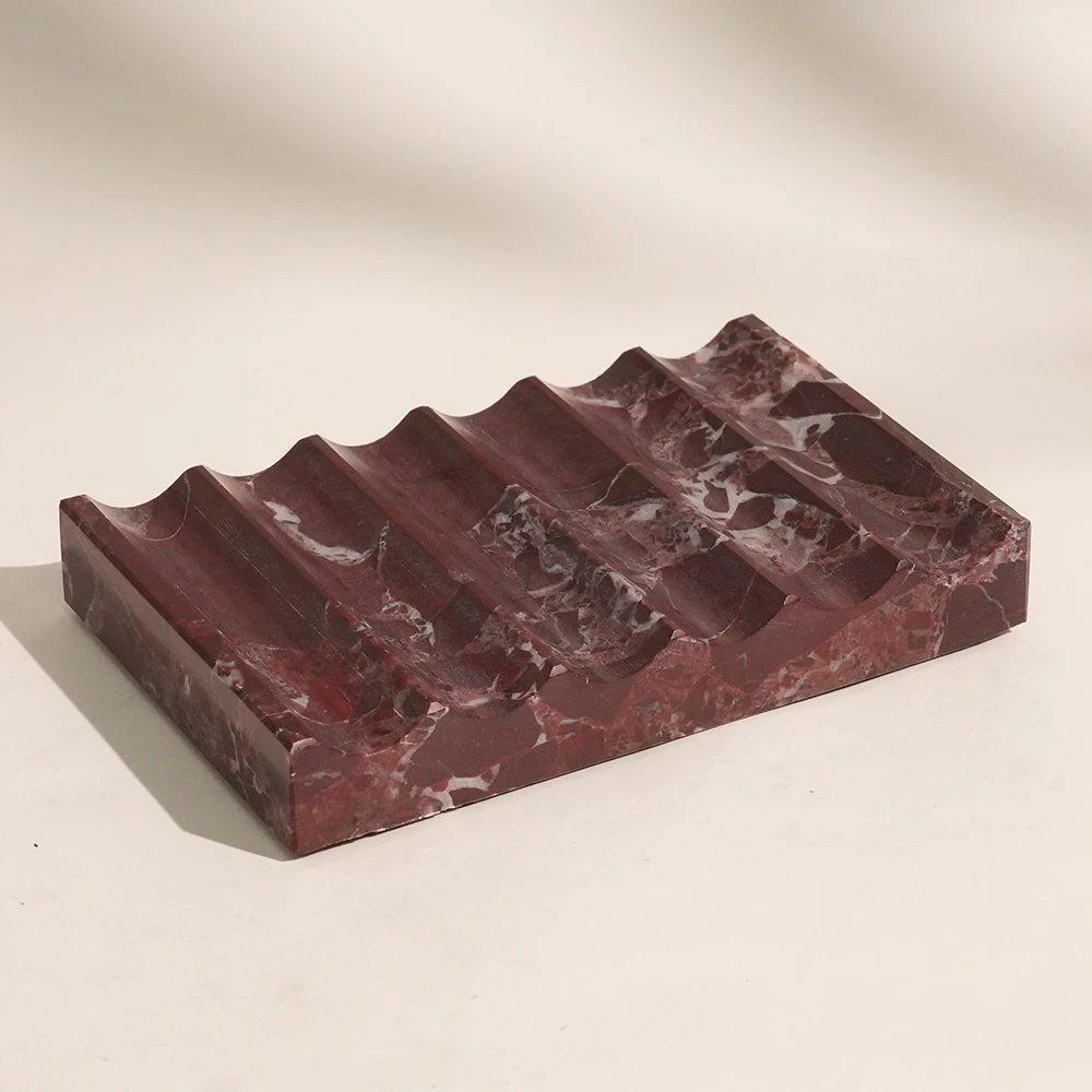 Rosa Levanto Marble Soap Dish with Wavy