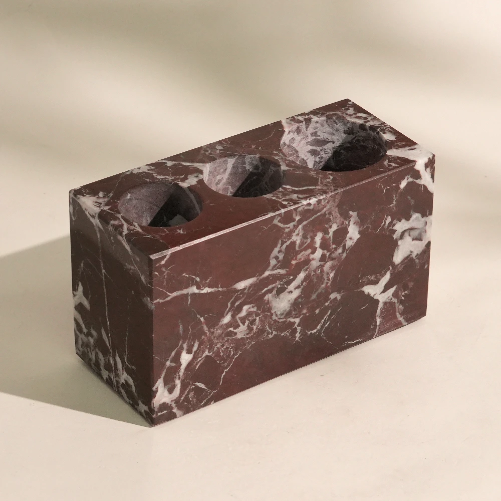Rosa Levanto Marble Tooth Brush Holder with 3 Lots