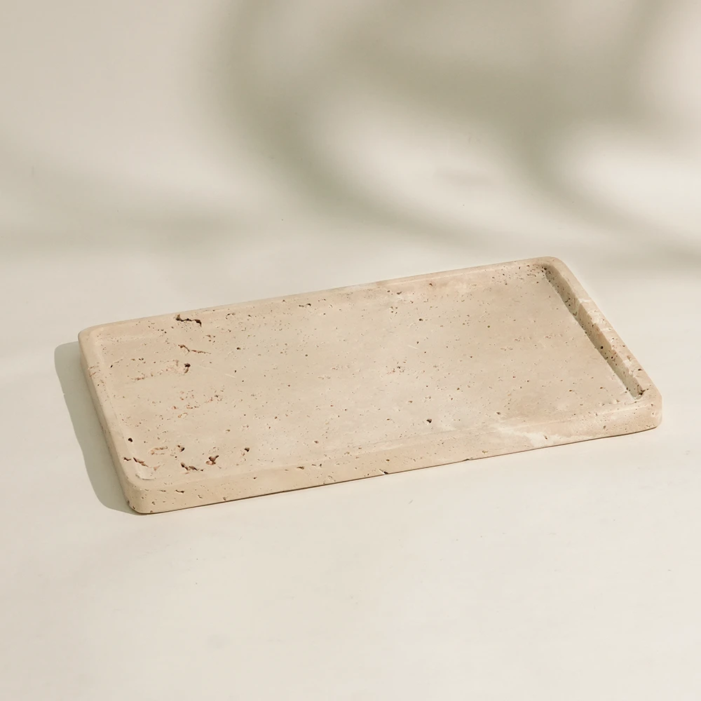 Travertine Rectangle Tray