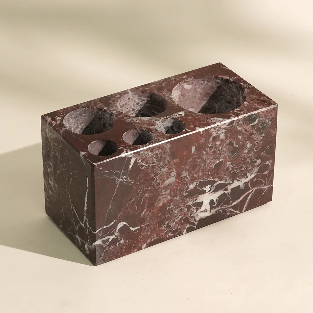 Rosa Levanto Marble Tooth Brush Holder with 6 Lots