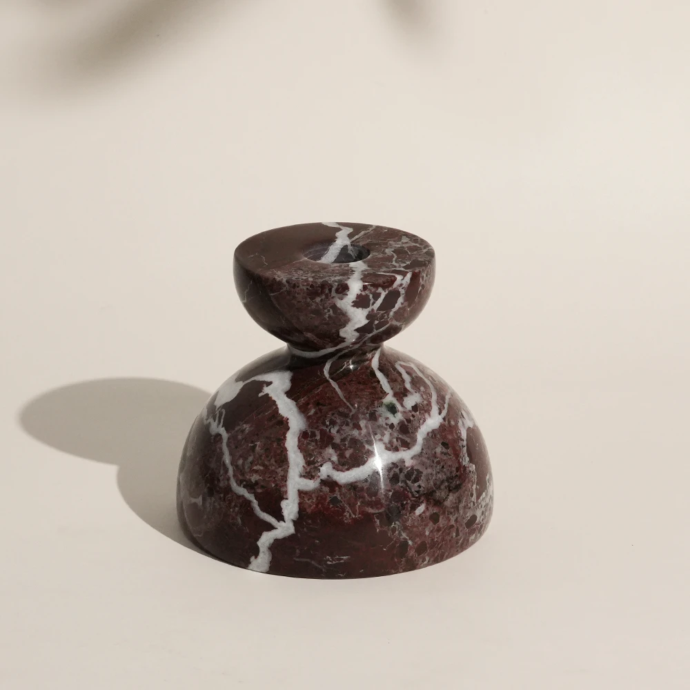 Rosa Levanto Marble Candle Holder