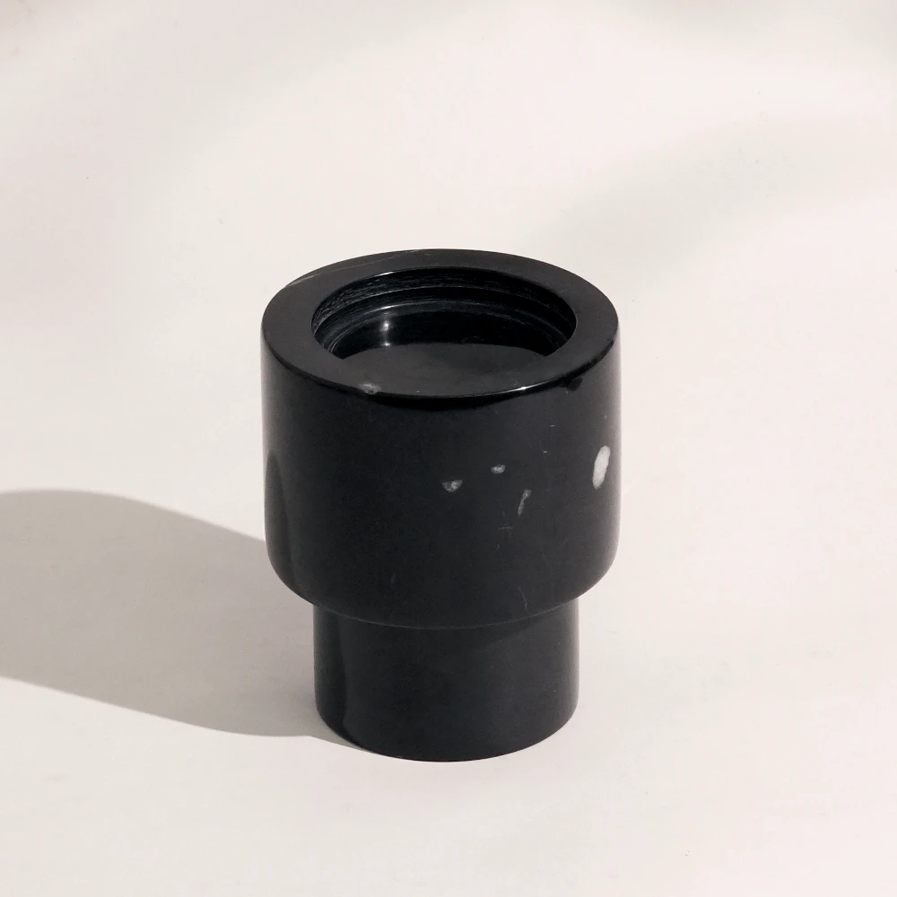 Nero Marquina Natural Marble Candle Holder