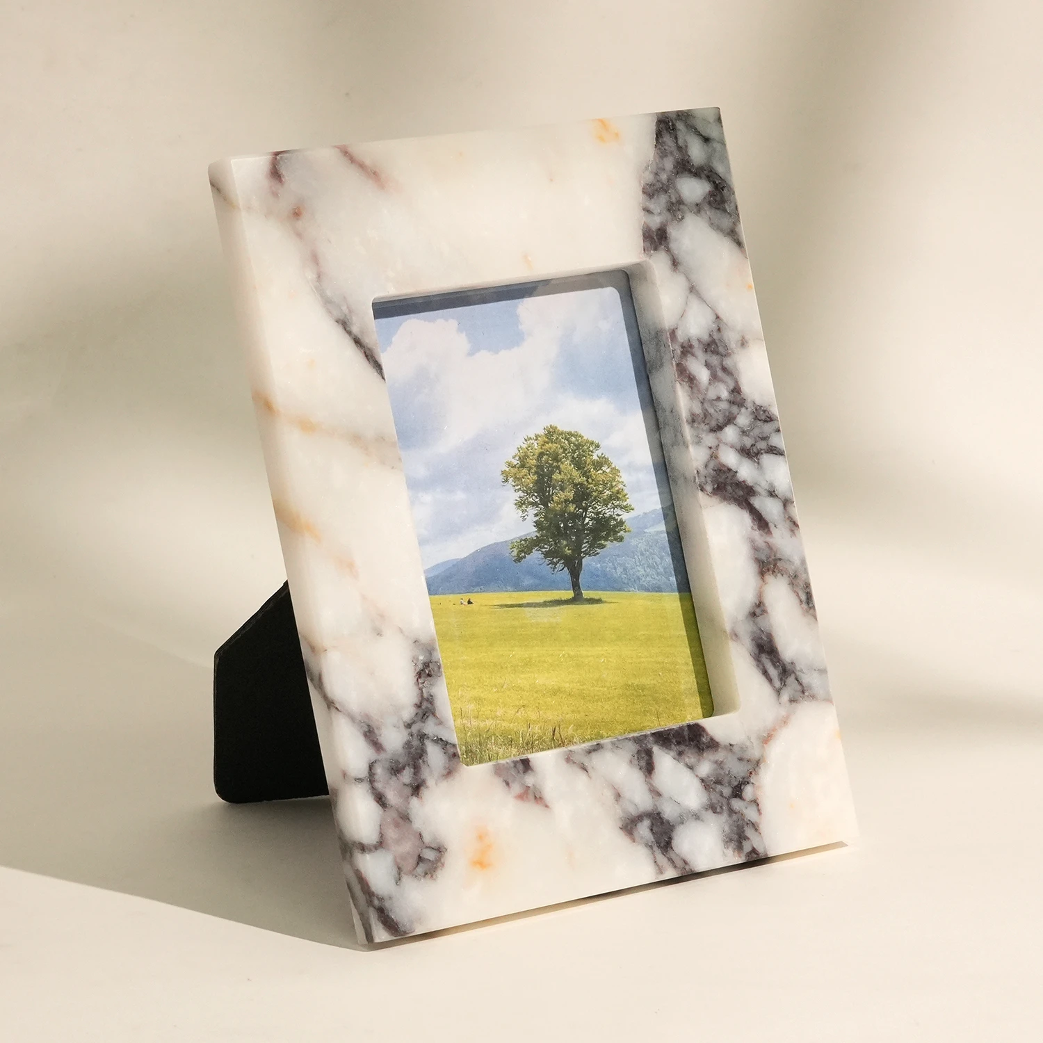 Natural Calacatta Viola Marble Rectangle Photo Frame
