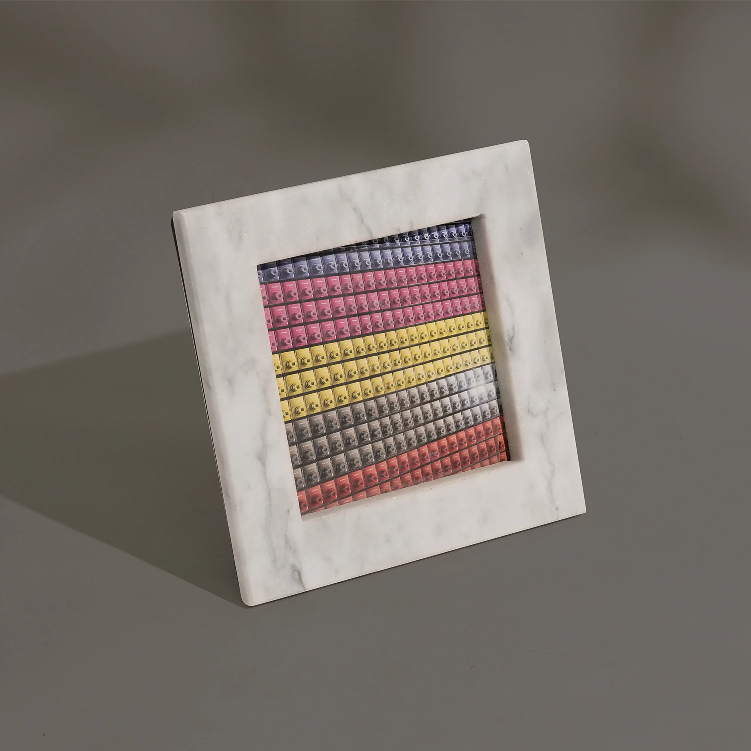 Light Grey Natual Marble Square Photo Frame