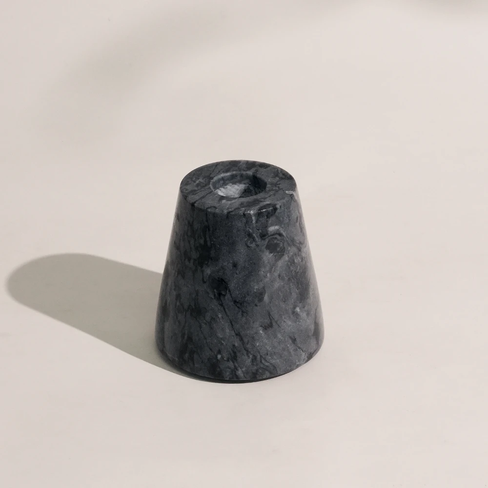 Dark Grey Candle Holder