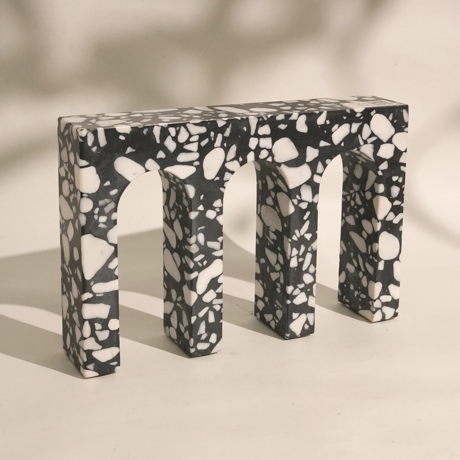 White Flower Terrazzo Design Home Decoration
